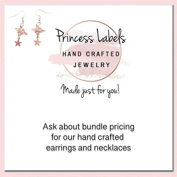 Hand Crafted Drop Earrings 3-D Articulating Angel Pink Pearl Silver Plate Wires - Picture 6 of 6